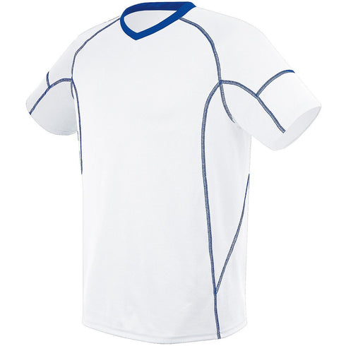 Russell Athletic Youth Kinetic Jersey (322821-C), Color 'White/Royal'